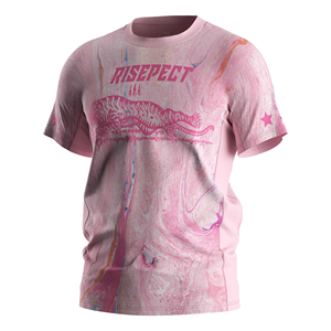 เสื้อยืดมวยไทยลายเสือสีชมพู พรีเมียม สำหรับกีฬาต่อสู้ ฝึกศิลปะการต่อสู้ และฟิตเนส - Product Image 1