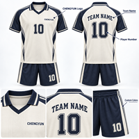 Maillot de football personnalisé décontracté pour supporters, maillot de football entièrement sublimé, uniforme d'équipe de football, club OEM