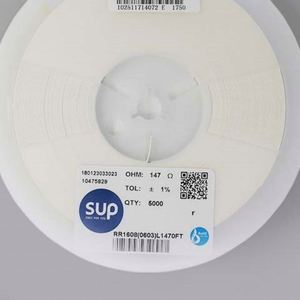 Factory Direct RR1608 0603L1470FT 0603 1608 Resistors Chip Resistors SMD Resistors 147ohm 1% 1/10W Thick <b>Film</b> Resistor - Product Image 1