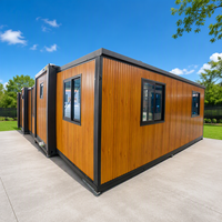 Maison conteneur extensible de style Pine, solution préfabriquée clé en main, étanche, pour camp de construction et d'exploitation minière