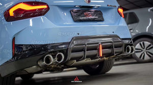 Upgraded ART Style Dry Carbon Fiber Rear <b>Diffuser</b> and <b>Led</b> Body Kit for BMW 2 Series 225i M240 G42 2022-2023 - Product Image 6