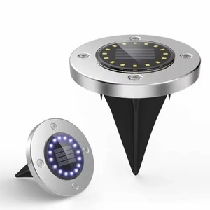 Luces Solares <span class=keywords><strong>para</strong></span> Exteriores al por Mayor, Lámpara Subterránea <span class=keywords><strong>de</strong></span> Disco con 20 LED, Foco Solar Enterrado <span class=keywords><strong>para</strong></span> Decoración <span class=keywords><strong>de</strong></span> Jardín, Césped y Patio - Product Image 1