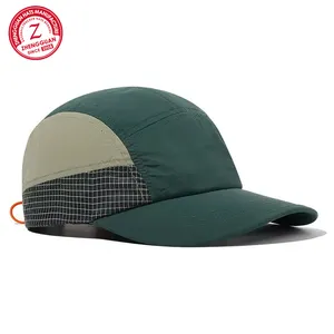 Wholesale Custom Waterproof Running Five Panel Camp Cap Baseball Sport Cap Nylon 5 Panel Caps And Hats