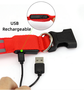 SinSky – colliers pour animaux de compagnie rechargeables par USB, écologiques, réfléchissants, réglables, sécurité nocturne, LED clignotantes, colliers pour chiens et chats - Product Image 4