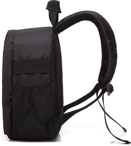 Manufacturer Custom Microfiber Leather DSLR Mirrorless Bag Durable Vegan Leather Camera <b>Backpack</b> with Padded Compartment - Product Image 6