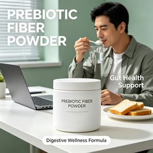 Poudre de fibres prébiotiques mélangées Inuline FOS Complément alimentaire pour le soutien intestinal quotidien - Product Image 4