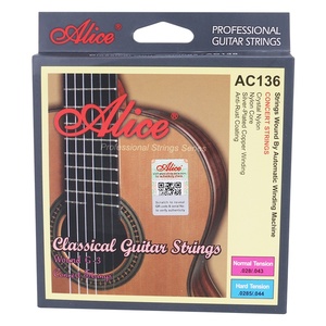 Alice ac136 Bộ 6 dây đàn <span class=keywords><strong>guitar</strong></span> <span class=keywords><strong>nylon</strong></span> cổ điển bọc bạc chống gỉ Logo tùy chỉnh - Product Image 3