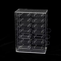 Présentoir de cartes d'échantillons d'ongles en acrylique, support de présentation de bureau pour accessoires de nail art, idéal pour salons de beauté, studios de manucure et merchandising en magasin.