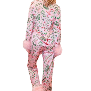 Loveda Wholesale Women Parent-child Wear Winter Thermal Breathable Quick Dry Soft <b>Printed</b> Casual Suit Pajamas Home <b>Clothes</b> Set - Product Image 1
