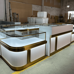 Présentoir de bijouterie de luxe Meuble vitrine de bijouterie Kiosque dans le centre commercial <span class=keywords><strong>Comptoir</strong></span> de bijouterie - Product Image 1