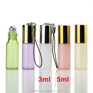 3ml 5ml bottiglie rullo di vetro con rullo di metallo per la sfera di olio essenziale di fiale e ciondolo di perla appeso barattolo di vetro Premium bottiglie - Product Image 4