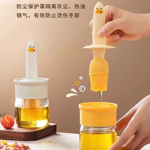 Silicone Oil <b>Brush</b> <b>Bottle</b> With Lid Heat Resistant For Baking BBQ Cooking Pastry Tools - Product Image 3