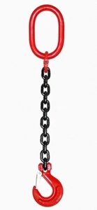 Fune in acciaio legato SCIC, catena per trasportatore, catene a maglie saldate con perno cavo, ganci per funi, finitura nera, grado 80 G80 6mm - Product Image 2