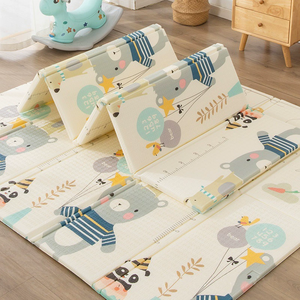 <span class=keywords><strong>Tapis</strong></span> de jeu pour bébé pliable extra large de qualité supérieure, imperméable, antidérapant, en mousse souple, pour ramper et temps sur le ventre, utilisation intérieure et extérieure - Product Image 1