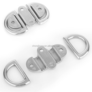 Ojo de anclaje plegable de acero inoxidable SUS316 con doble hebilla en forma de D y anillo en D para amarre marino, herrajes para embarcaciones, precio al por mayor - Product Image 4