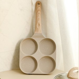 Juego de utensilios de cocina antiadherentes <span class=keywords><strong>Carote</strong></span>, sartén cuadrada de cuatro agujeros para huevos, sartén para tortitas y hamburguesas para desayuno, forma cuadrada - Product Image 6