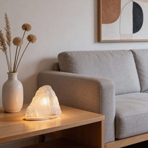 Healing Home Transparent Glass Table Lamp E27 <b>LED</b> <b>Touch</b> Control Eye Caring For Bedroom Living Room - Product Image 3