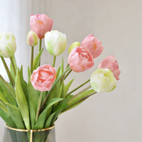 Penjualan Panas Langsung dari Pabrik Grosir Bunga Tulip Buatan PVC Berkualitas Tinggi Realistis untuk Buket Pengantin, Pernikahan, Wisuda, Dekorasi Rumah.