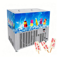 Zomer bestseller: Commerciële ijslollymachine van roestvrij staal, 4/6 vormpjes, hoge efficiëntie, makkelijk te ontvormen.