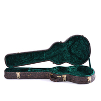 Étui de guitare rigide fait main en bois, PVC et cuir, personnalisé OEM, durable, avec fermeture à cadenas, poignée, résistant à la poussière et aux chocs