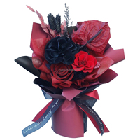 Idée cadeau d'anniversaire, bouquet de roses éternelles Calla en boîte cadeau, fleur préservée pour la Saint-Valentin et Noël