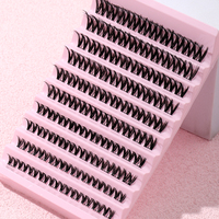 Vente en gros de cils 3D personnalisés Flutter bande de cils fantaisie longs en fourrure naturelle Looks inoubliables avec emballage unique