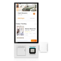 Terminal interactif à écran tactile pour la vente de billets, machine de paiement pour lavage de voitures en libre-service de 21,5 pouces, SDK de paiement 10 points pour compagnies aériennes
