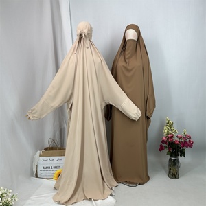 Popular One Piece Full Length Jilbab Prayer Abaya Nida Kimono Dresses for Middle East Muslim Ladies (64930) - Product Image 4