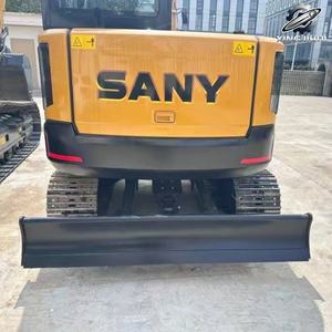 Excavadora de cadenas SANY 55 usada, de segunda mano, marca original japonesa, excavadora de cadenas pequeña de 5.5 toneladas. - Product Image 4
