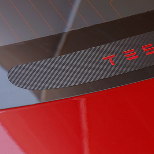 Тесла модель 3 углеродного волокна остановить перерыв свет украшения крышка - Product Image 3