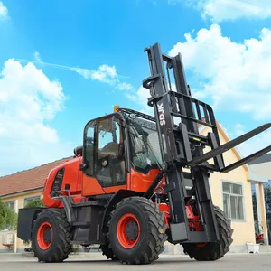 Çin bozuk arazi forklifti 4x4 Off-road dizel Forklift fiyat 4 çekişli dış mekan kullanımı taşınabilir 3.5 Ton yeni arazi Forklift