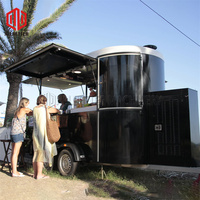 Remorque alimentaire Mobile, chariot alimentaire de taille personnalisée, camion cheval créatif le plus avancé, remorque alimentaire pour chevaux, Concession CE