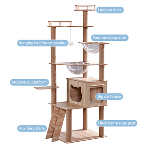 Indoor Climbing Activity <strong>Cat</strong> <strong>Tree</strong> Towel Kittens Pet Play House <strong>Cat</strong> <strong>Tree</strong> With Funny Toys - Product Image 6