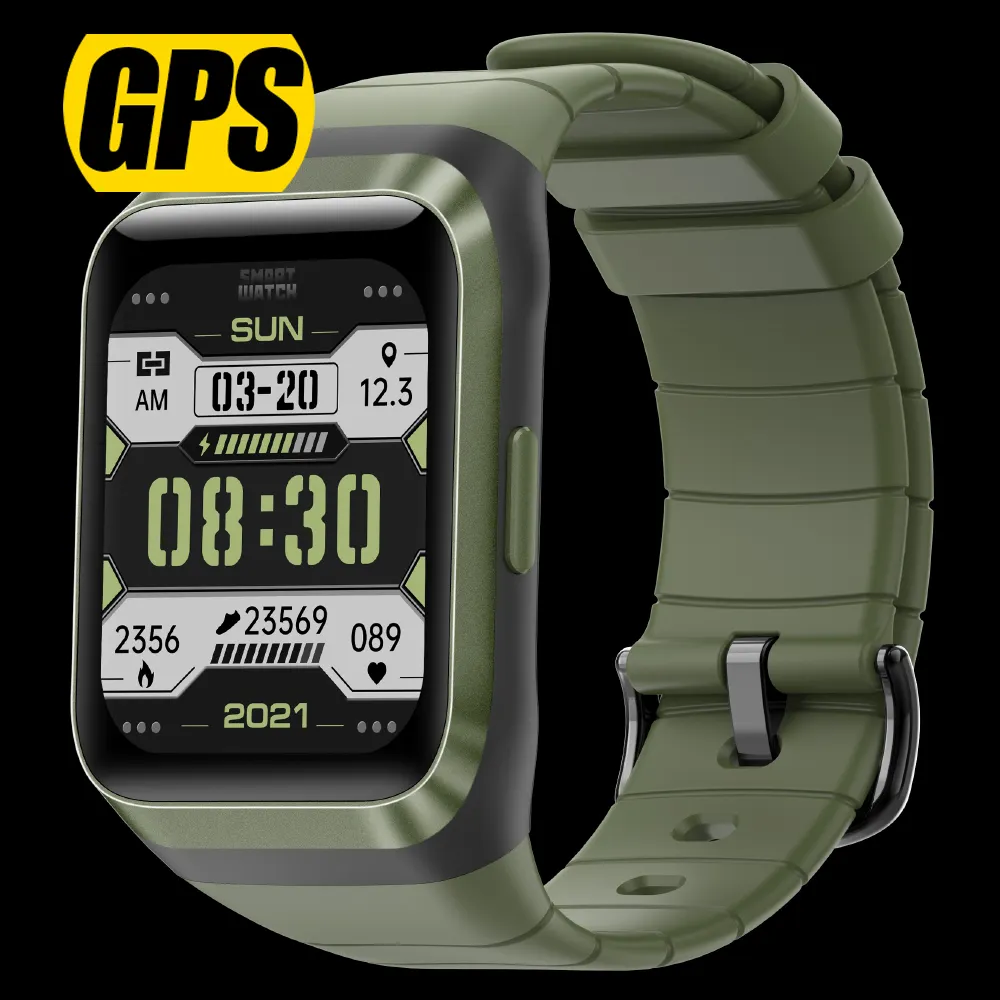 Women Men Adult IP68 Waterproof GPS Running Watch Positioning Outdoor Sport Heart Rate Monitor Smartwatch SD-2 1.69 Smart Watch