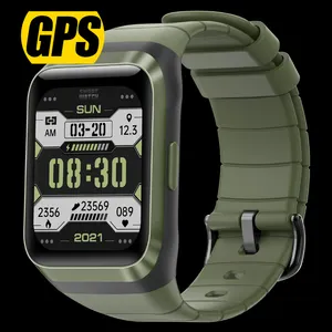 Vrouwen Mannen Volwassen IP68 Waterdichte Gps Running Horloge Positionering Outdoor Sport Hartslagmeter Smartwatch SD-2 1.69 Smart Horloge