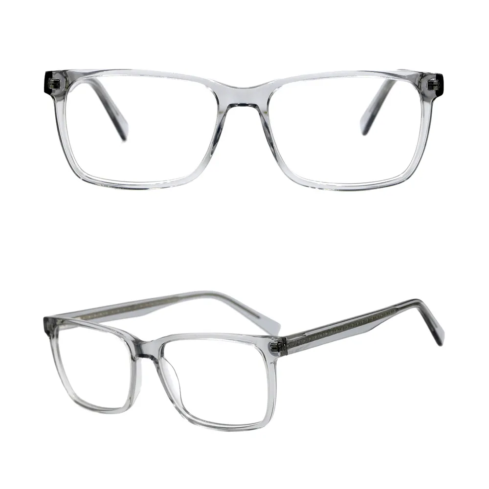 メガネフレームG3005透明透明透明スクエアアセテート眼鏡