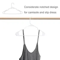 Cintres en plastique gris durables, best-sellers, légers et peu encombrants avec conception flexible pour la garde-robe