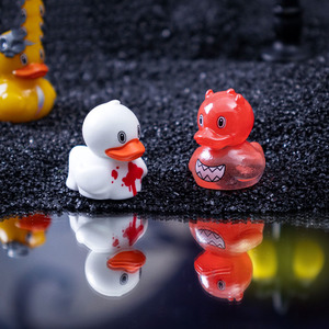 Animales, 6 Estilos, Figuras de Patitos, Mini Patos de Resina, Juguetes Pequeños, Manualidades, Decoración de Resina para Halloween, Adornos - Product Image 4