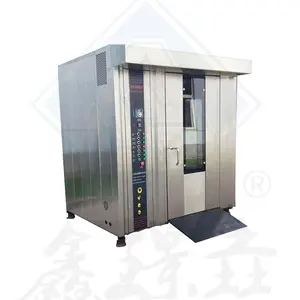 Automatic convection rotary oven ce certification gas diesel electric industrial rotary oven for bakery