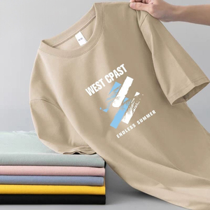 Thiết Kế Mới Mens Áo Thun Tops Thể Thao Mùa Hè T-Shirts Sang Trọng Cotton Lỏng Giản Dị Mùa Hè Ngắn Tay Áo T Áo Sơ Mi - Product Image 2