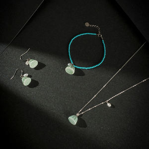 Pendientes colgantes <span class=keywords><strong>de</strong></span> loto fino hechos a mano <span class=keywords><strong>de</strong></span> cerámica con <span class=keywords><strong>perlas</strong></span> <span class=keywords><strong>de</strong></span> agua dulce 925 ganchos <span class=keywords><strong>de</strong></span> plata diseño elegante - Product Image 5