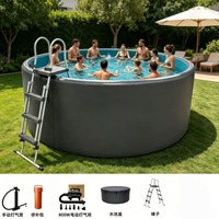 Piscine gonflable haute pression Drop Stitch, durable, DWF, portable, rigide, grande piscine gonflable pour usage commercial