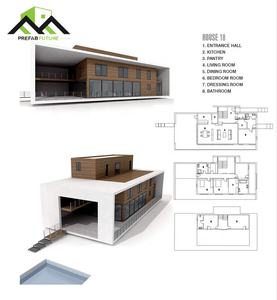 Villa Modular Prefabricada de 2 Pisos, Moderna, con Acero Galvanizado de Calibre Ligero, Garantía de por Vida Personalizada - Product Image 4