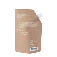 Sac pour Gel à main, Surface givrée, personnalisé, pochette à bec, support, 500ml