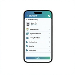 Aplicación de Entrega de Farmacia, Ordene Medicamentos en Línea, Carga de Recetas, Seguimiento en Tiempo Real, Pagos Seguros, Entrega Rápida a Domicilio, MAC OS - Product Image 1