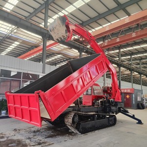 Agricultural Crawler Mini <b>Dumper</b> 1200kg Construction Garden Hydraulic Mini <b>Tracked</b> <b>Dumper</b> Truck for Sale - Product Image 5