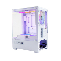 MANMU Custom Mold MicroATX/ITX Desktop Computer Case White Aluminum Alloy Acrylic & Steel Ready Stock for Gaming PCs Mid Tower