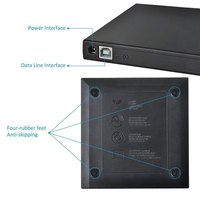 Lecteur Blu-ray externe USB 3.0, lecteur de DVD, Blu-ray 3D 25G 50G BD-R BD-ROM, graveur de CD/DVD RW pour ordinateur portable, ordinateur personnel