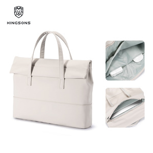 Kingsons Women's Tote Bag Water Resistant Solid Color Large Capacity Everyday Commuter Bag White Olive Green Black Blue Coffee - Product Image 4