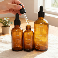Flacon compte-gouttes en verre dépoli pour huiles essentielles – 10ml, 20ml, 30ml, 50ml, 100ml – Nouveauté !